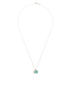 Tiffany & Co RTT Mini Double Heart Tag Pendant, £195, Jewellery, Blue/Silver, Silver, Front view