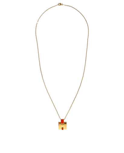 Hermes Eileen Pendant Necklace, £250, Jewellery, Gold, Brass, Front view