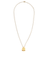 Hermes Eileen Pendant Necklace, £250, Jewellery, Gold, Brass, Back view