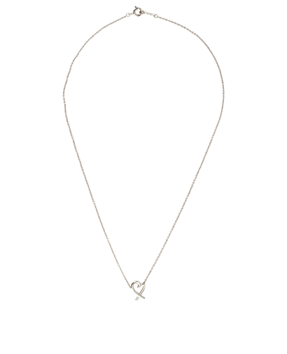 Tiffany & Co Paloma Picasso Loving Heart Necklace, &pound;160, Jewellery, Silver, Silver, Front view