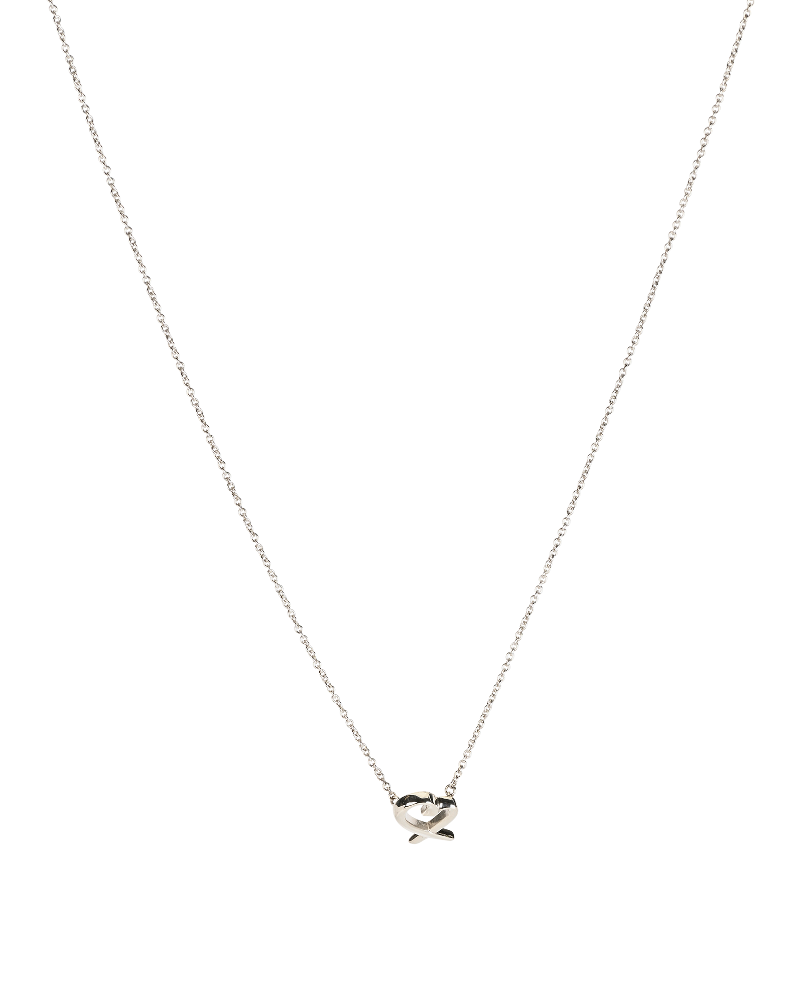 Tiffany & Co Paloma Picasso Loving Heart Necklace, &pound;160, Jewellery, Silver, Silver, Other view