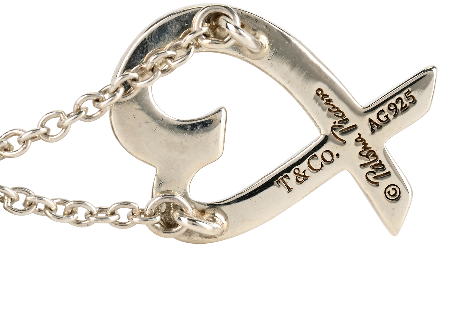 Tiffany & Co Paloma Picasso Loving Heart Necklace, &pound;160, Jewellery, Silver, Silver, Other view