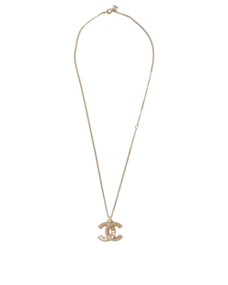 Chanel Rainbow CC Pendant Necklace, Brass, Gold/Multi, MIF, B/DB, 3*