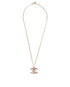 Chanel Rainbow CC Pendant Necklace, £550, Jewellery, Gold, Brass, Front view