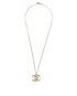 Chanel Rainbow CC Pendant Necklace, £550, Jewellery, Gold, Brass, Back view
