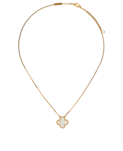 Van Cleef & Arpels Vintage Alhambra Necklace, &pound;2,200, Jewellery, Gold/White, Mother of Pearl/Yellow Gold, Front view