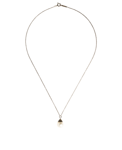 Tiffany & Co Pearl Pendant Necklace, &pound;220, Jewellery, Silver, Sterling Silver, Front view