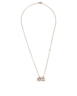 Chanel I Love CC Necklace, Brass, Gold, MII, B/DB, 3*
