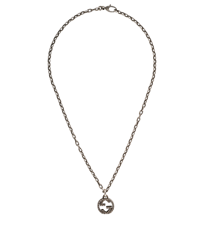 Gucci Interlocking GG Necklace, &pound;195, Jewellery, Silver, Sterling Silver, Front view
