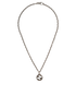 Gucci Interlocking GG Necklace, &pound;195, Jewellery, Silver, Sterling Silver, Front view