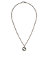 Gucci Interlocking GG Necklace, &pound;195, Jewellery, Silver, Sterling Silver, Back view