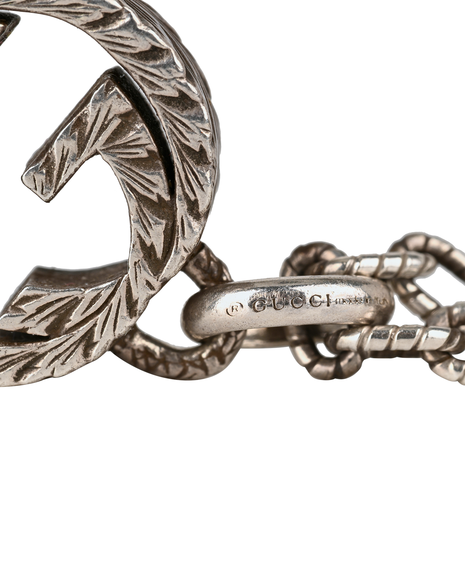 Gucci Interlocking GG Necklace, &pound;195, Jewellery, Silver, Sterling Silver, Other view