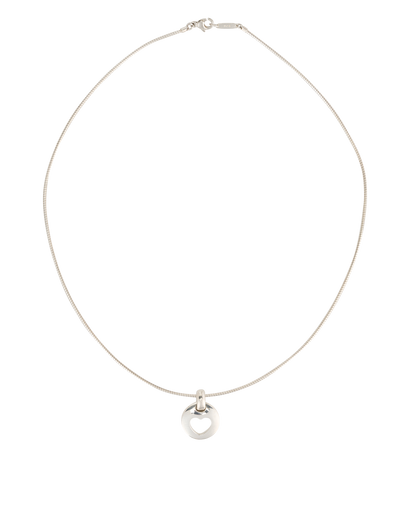 Tiffany & Co Stencil Heart Pendant, &pound;140, Jewellery, Silver, Silver, Front view