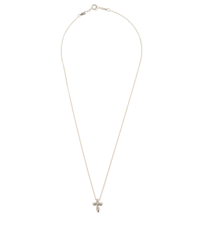 Tiffany & Co Elsa Peretti Cross Necklace, &pound;180, Jewellery, Silver, Silver, Front view