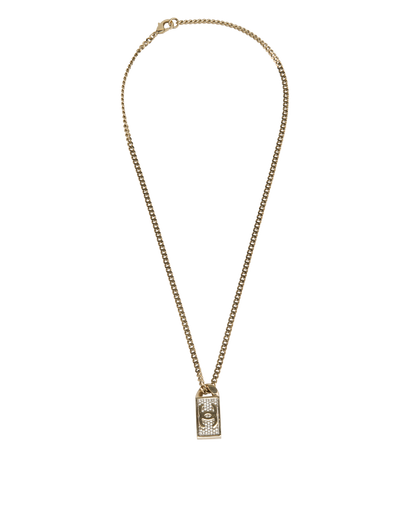 Chanel B21V CC Necklace, &pound;450, Jewellery, Gold, Brass, Front view