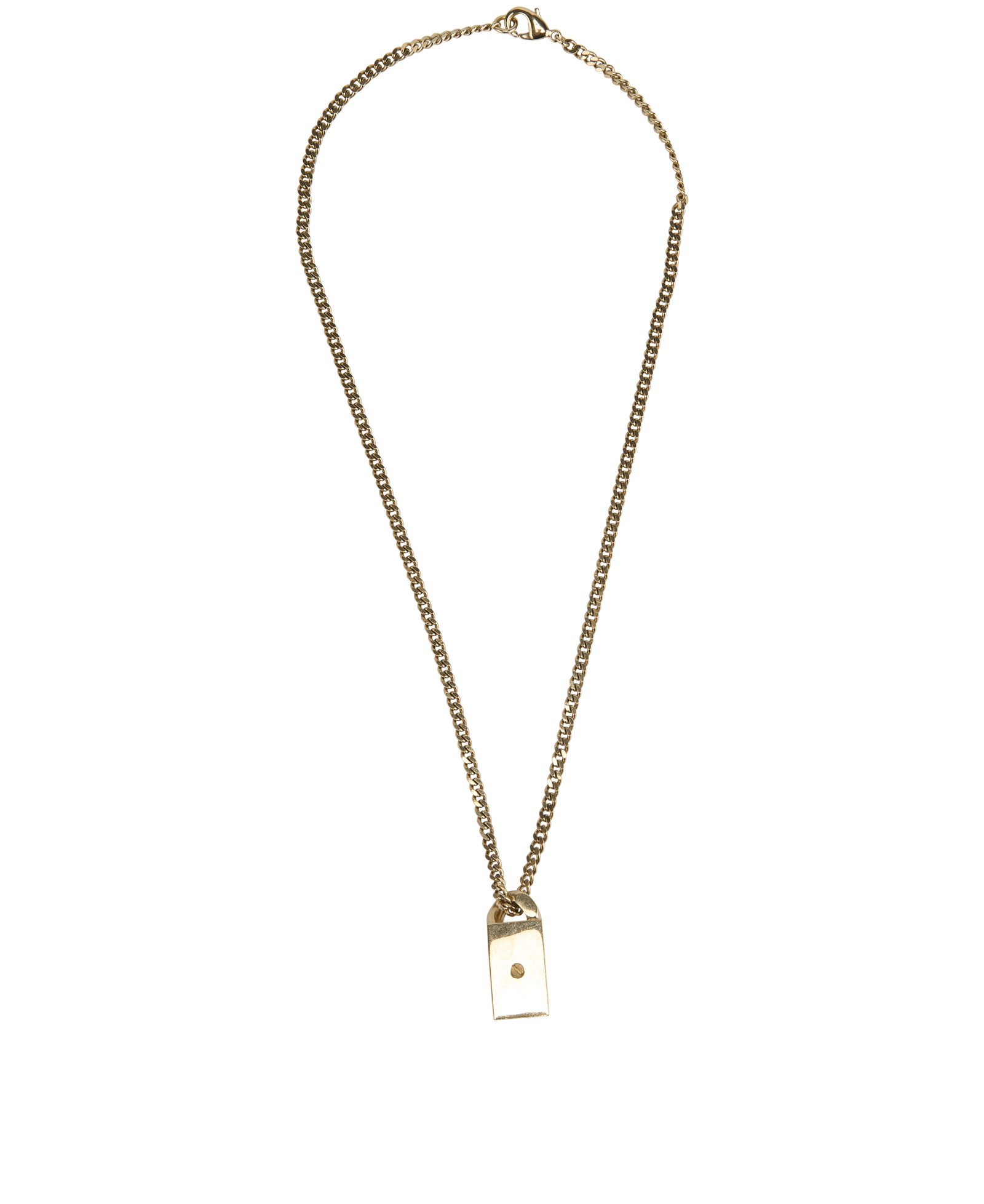 Chanel B21V CC Necklace, &pound;450, Jewellery, Gold, Brass, Back view