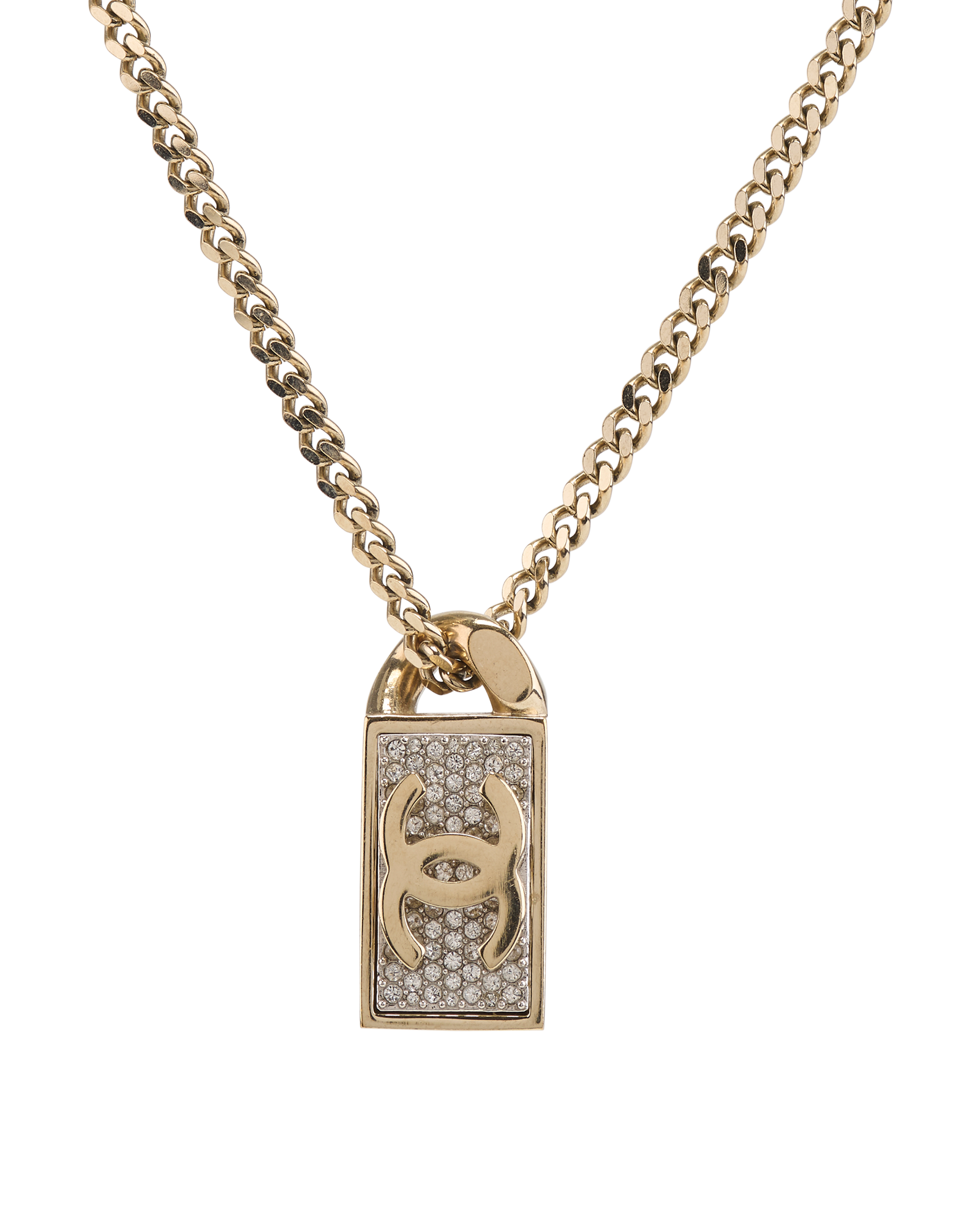 Chanel B21V CC Necklace, &pound;450, Jewellery, Gold, Brass, Other view