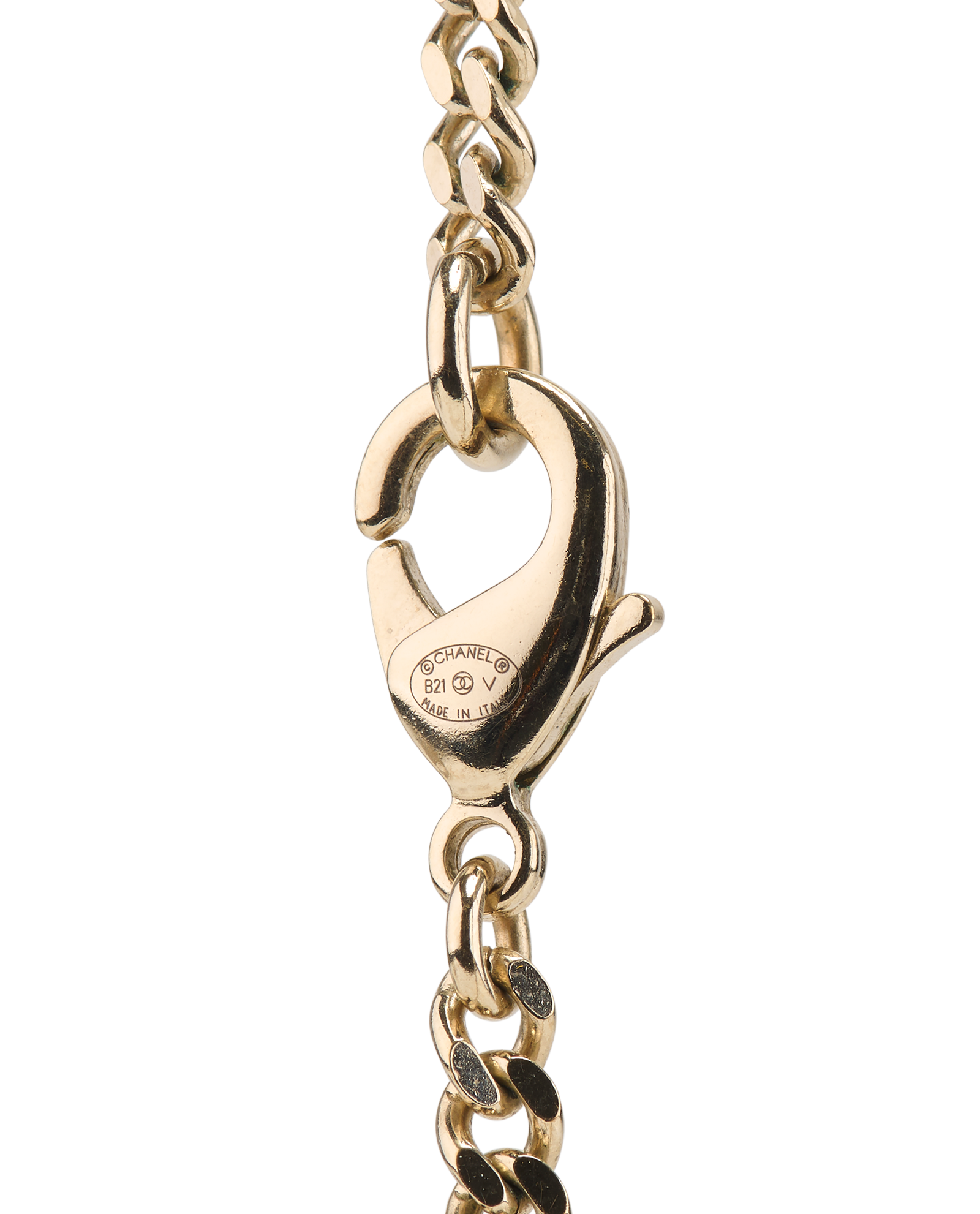 Chanel B21V CC Necklace, &pound;450, Jewellery, Gold, Brass, Other view