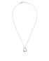 Tiffany & Co Elsa Peretti Small Open Heart Necklace, &pound;230, Jewellery, Silver, Silver, Back view