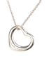 Tiffany & Co Elsa Peretti Small Open Heart Necklace, &pound;230, Jewellery, Silver, Silver, Other view