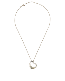 Tiffany & Co Elsa Peretti Large Open Heart Necklace, Silver 925, DB, 3*