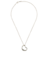 Tiffany & Co Elsa Peretti Large Open Heart Necklace, &pound;190, Jewellery, Silver, Silver, Back view