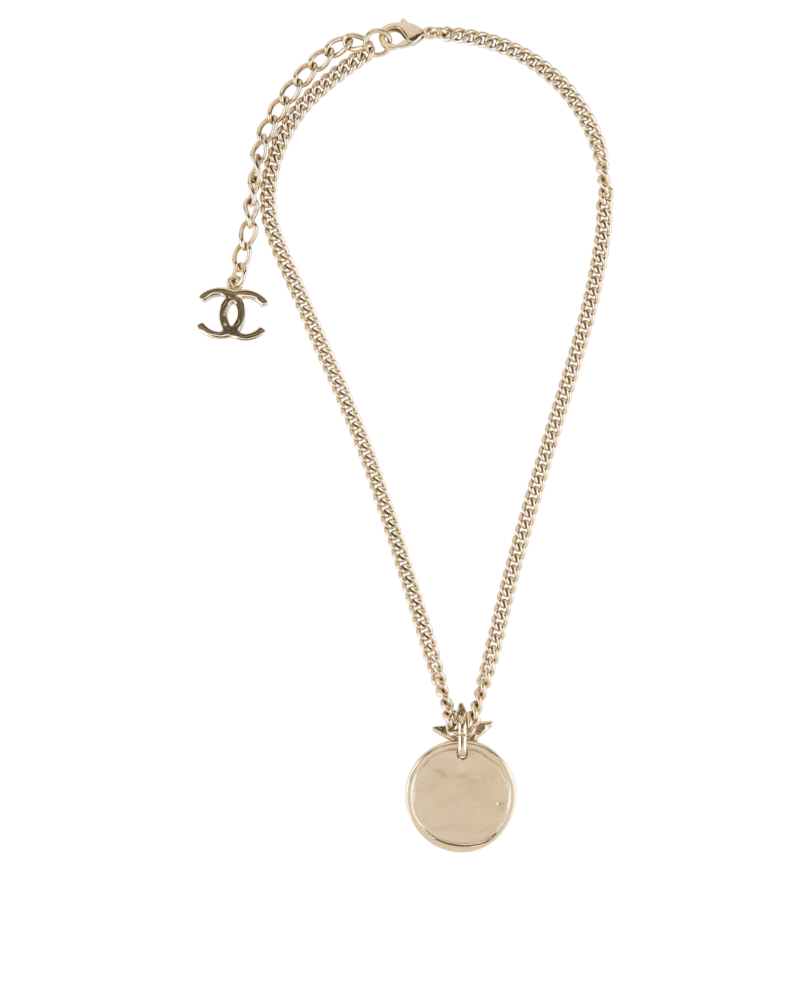 Chanel B23B CC Star Necklace, &pound;595, Jewellery, Gold, Brass, Back view