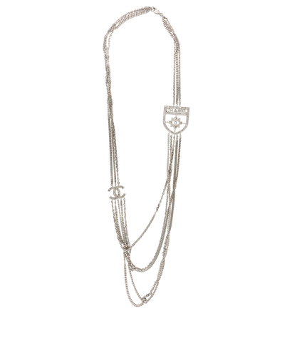 Chanel B16V Long Necklace, &pound;1,200, Jewellery, Silver, Brass, Front view