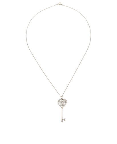 Tiffany Key Necklace, &pound;220, Jewellery, Silver, Sterling Silver, Front view