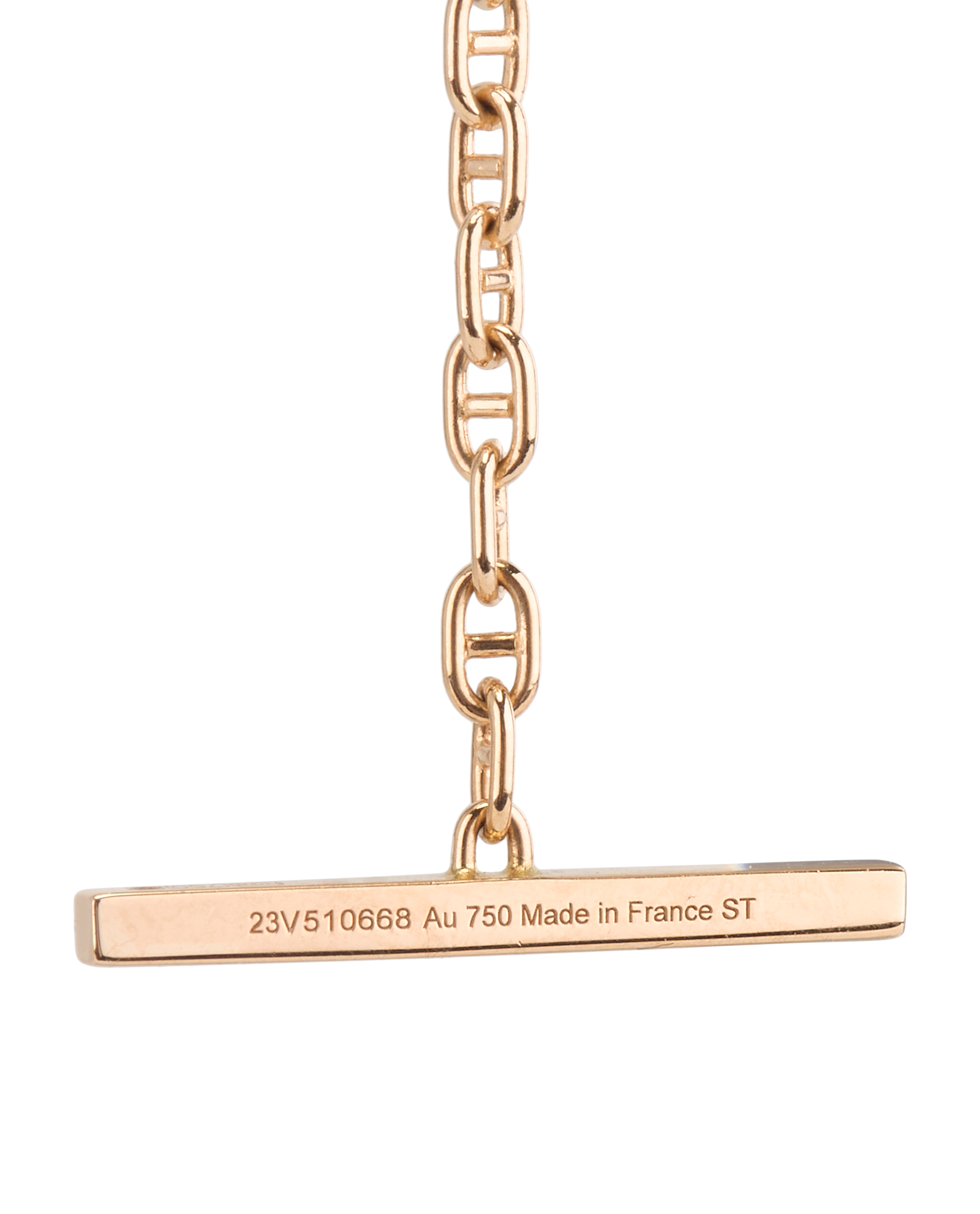 Hermes Chaine Dancre Contour Pendant, &pound;3,500, Jewellery, Rose Gold, Rose Gold, Other view