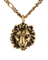 Gucci Lionhead Necklace, &pound;180, Jewellery, Gold, Brass, Other view