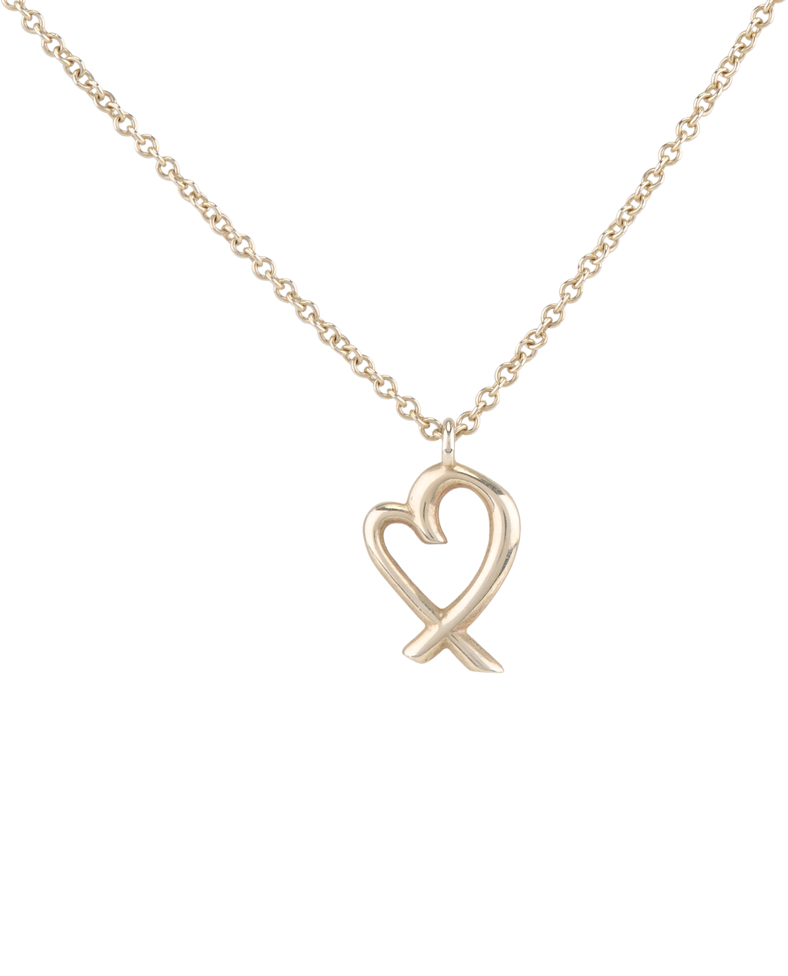 Tiffany & Co Paloma Picasso Mini Heart Necklace, &pound;130, Jewellery, Silver, Silver, Other view