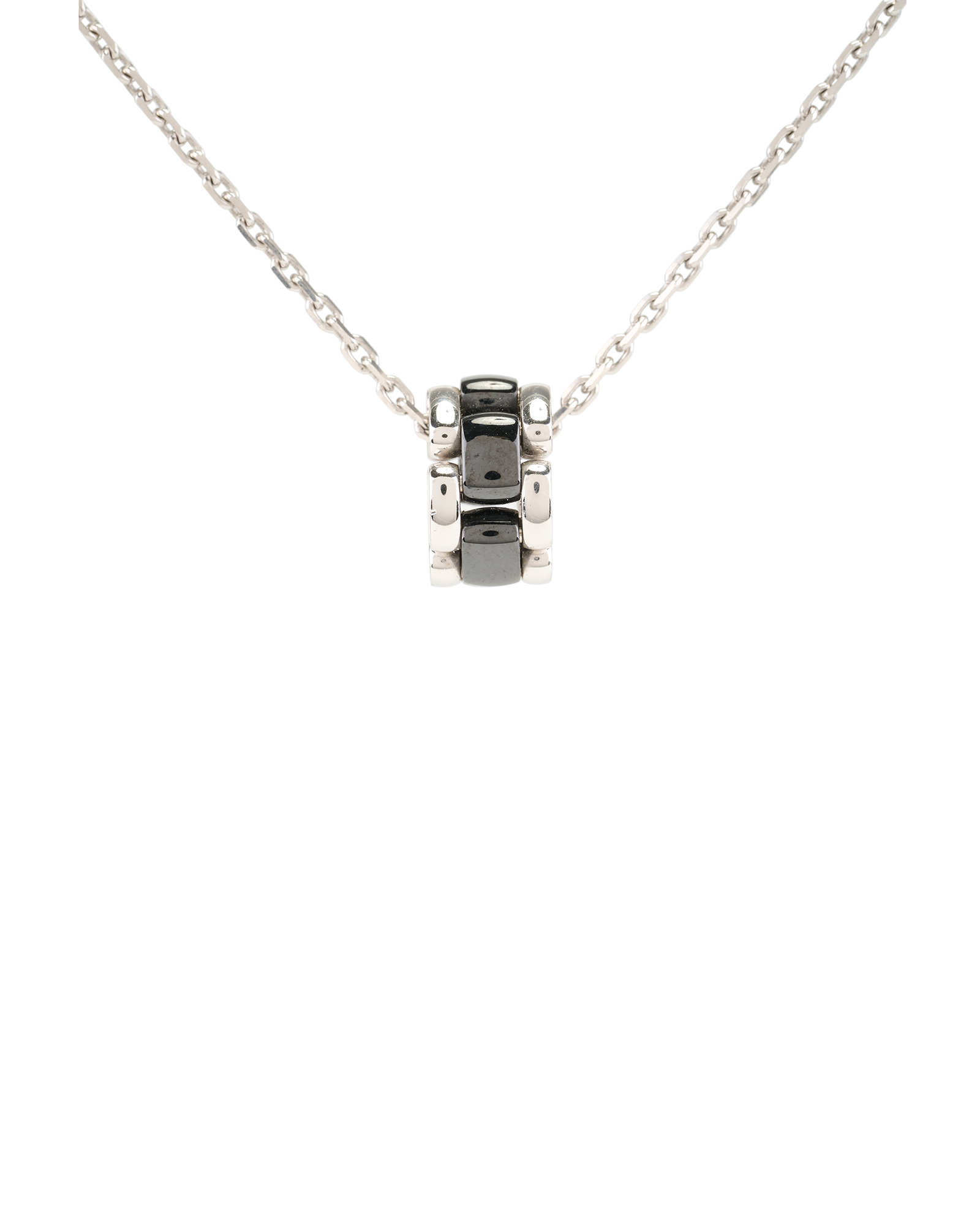 Chanel Ultra Necklace, &pound;1,800, Jewellery, Black/Silver, Enamel Coated Ceramic/White Gold, Other view