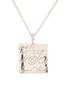Tiffany & Co Square Notes Pendant, &pound;210, Jewellery, Silver, Silver, Other view