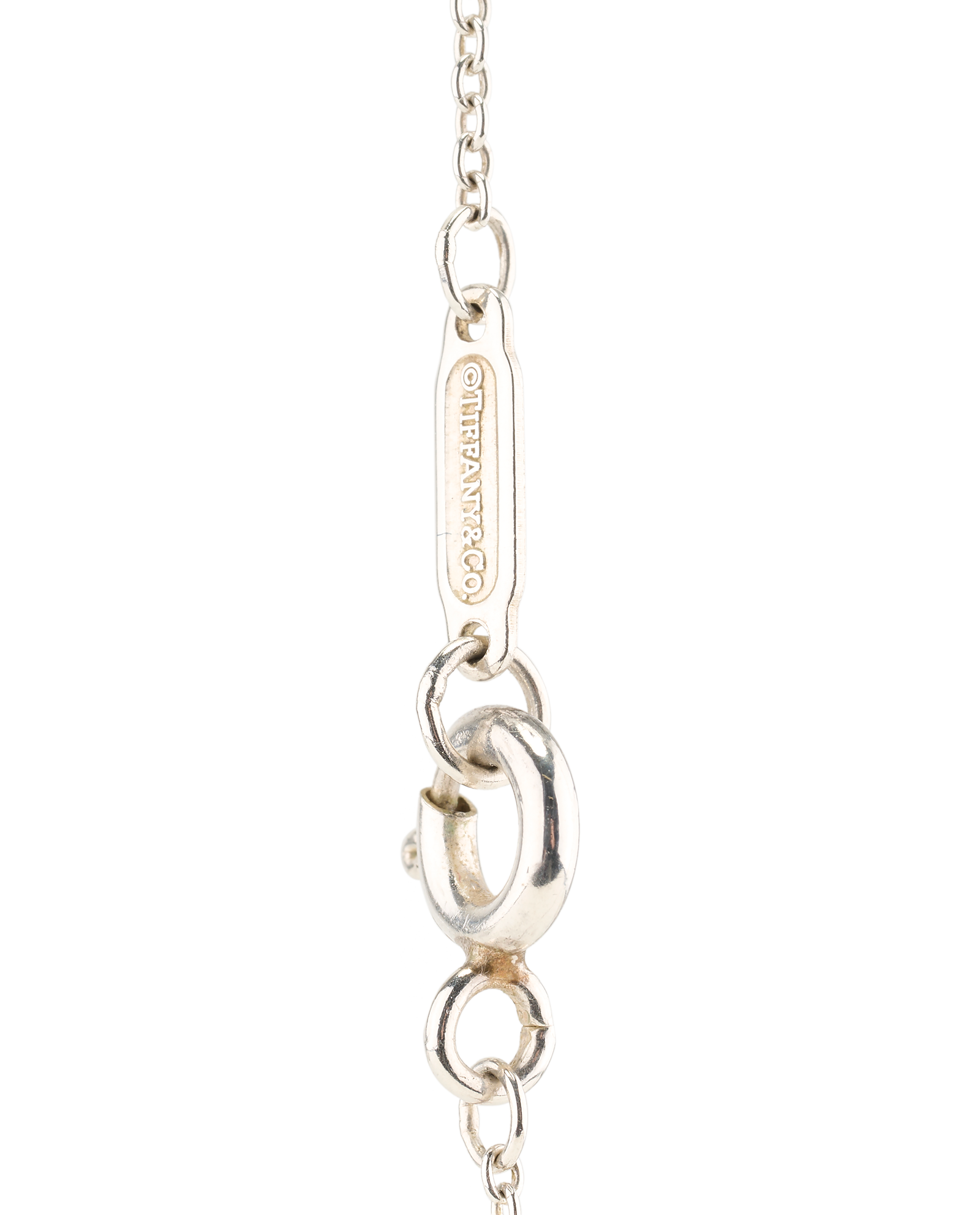 Tiffany & Co Square Notes Pendant, &pound;210, Jewellery, Silver, Silver, Other view