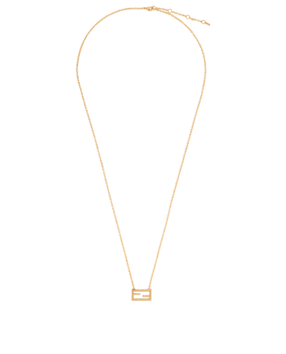 Fendi Baguette Necklace, &pound;180, Jewellery, Gold, Yellow Gold, Front view