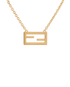 Fendi Baguette Necklace, &pound;180, Jewellery, Gold, Yellow Gold, Other view