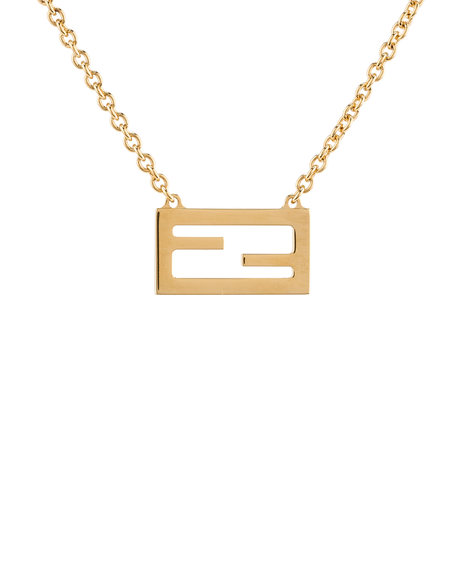 Fendi Baguette Necklace, &pound;180, Jewellery, Gold, Yellow Gold, Other view