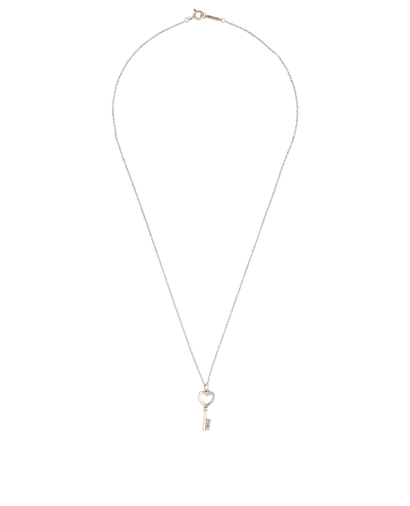 Tiffany & Co Heart Key Pendant, &pound;160, Jewellery, Silver, Silver, Front view