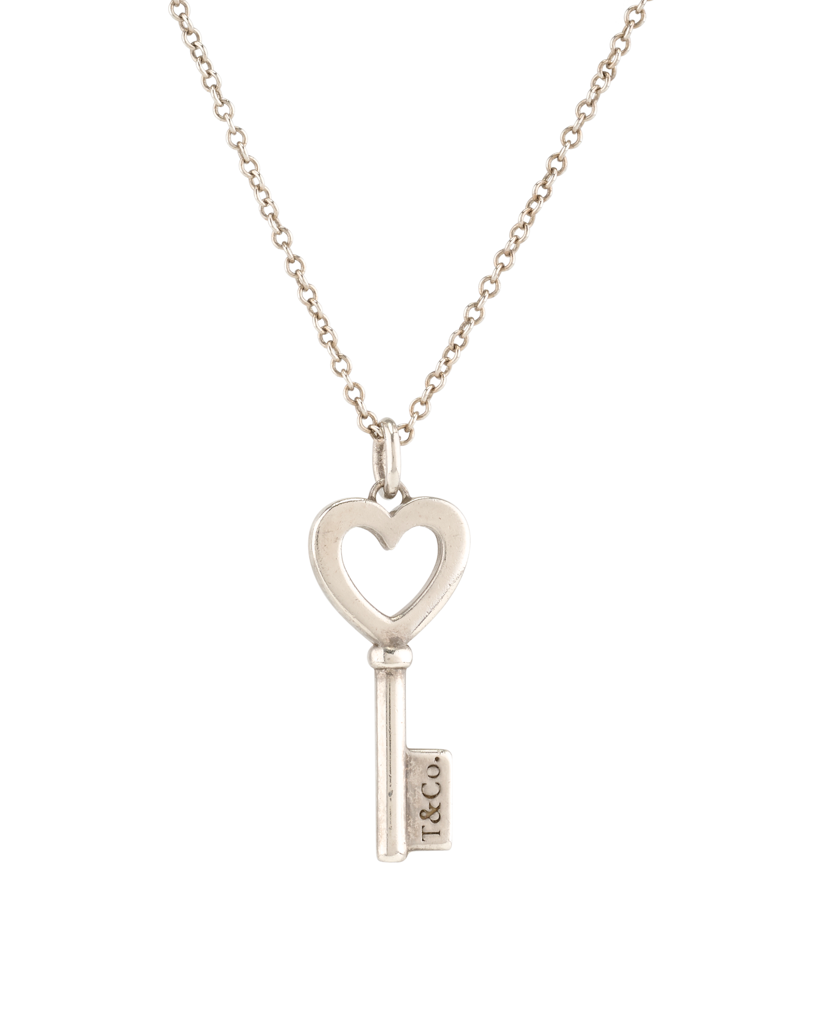 Tiffany & Co Heart Key Pendant, &pound;160, Jewellery, Silver, Silver, Other view