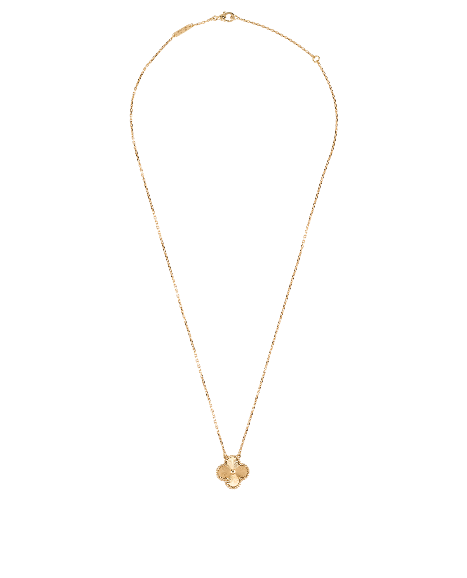 Van Cleef & Arpels Vintage Alhambra Necklace, &pound;2,900, Jewellery, Gold, Yellow Gold, Back view