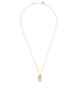 Hermes Small Farandole Pendant Necklace, &pound;950, Jewellery, Rose Gold, Rose Gold, Back view