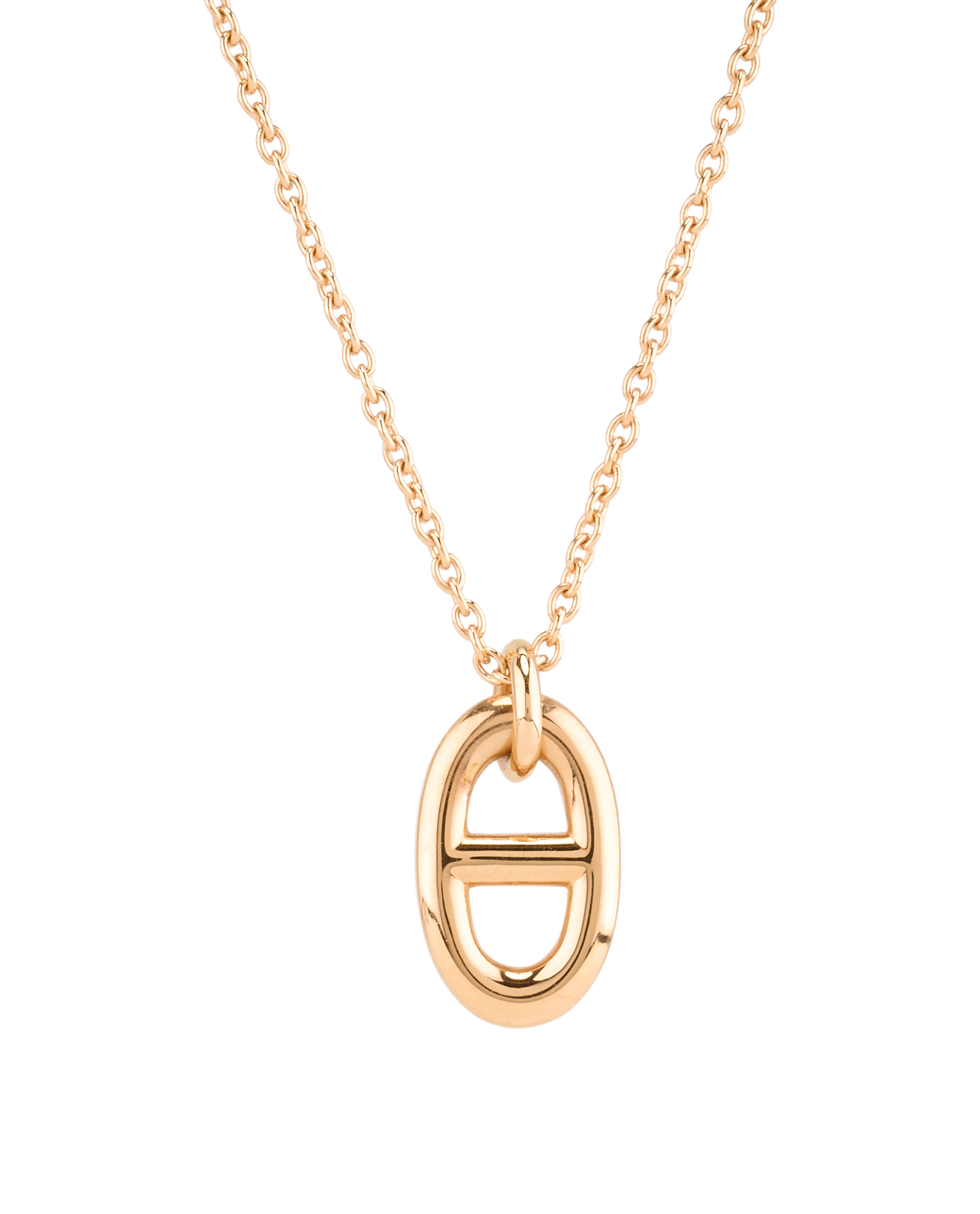 Hermes Small Farandole Pendant Necklace, &pound;950, Jewellery, Rose Gold, Rose Gold, Other view