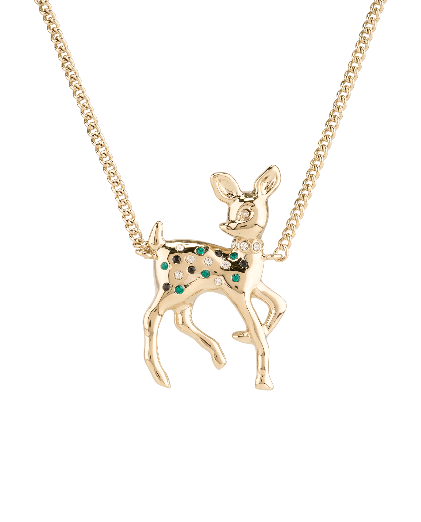 Chanel G26C Embellished Bambi Necklace, &pound;550, Jewellery, Gold, Pearl/Yellow Gold, Other view