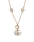 Gucci GG Crystal Embellished Necklace, &pound;350, Jewellery, Bronze, Brass, Other view