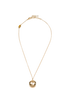 Gucci GG Blondie Pendant Necklace, &pound;280, Jewellery, Gold, Brass, Front view