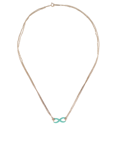 Tiffany & Co Infinity Double Chain Necklace, &pound;175, Jewellery, Silver, Sterling Silver, Front view