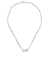 Tiffany & Co Infinity Double Chain Necklace, &pound;175, Jewellery, Silver, Sterling Silver, Front view