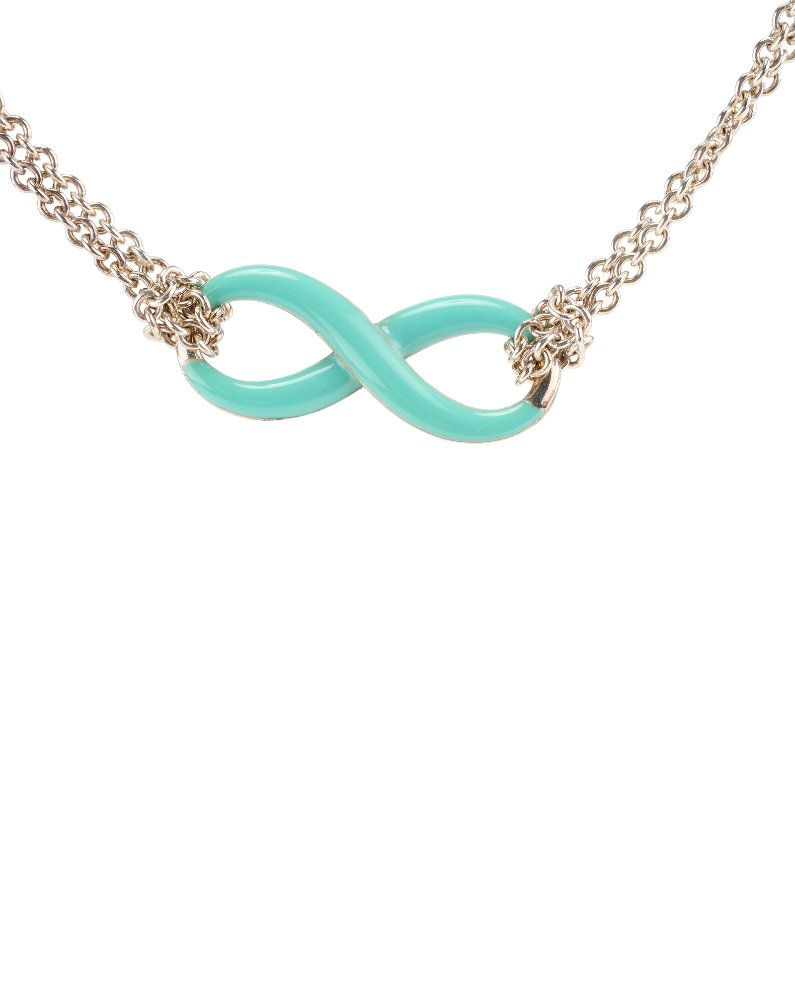 Tiffany & Co Infinity Double Chain Necklace, &pound;175, Jewellery, Silver, Sterling Silver, Other view