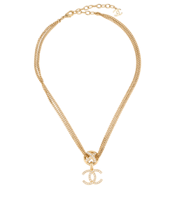 Chanel L23P CC Choker, Brass, Gold, 2*